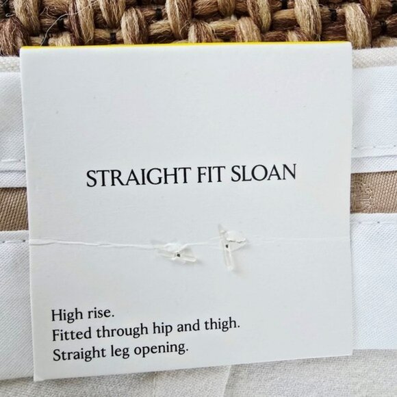 Banana Republic Women's Sloan Trousers Size 8 Natural Straight Leg Dress Pants - Picture 9 of 16